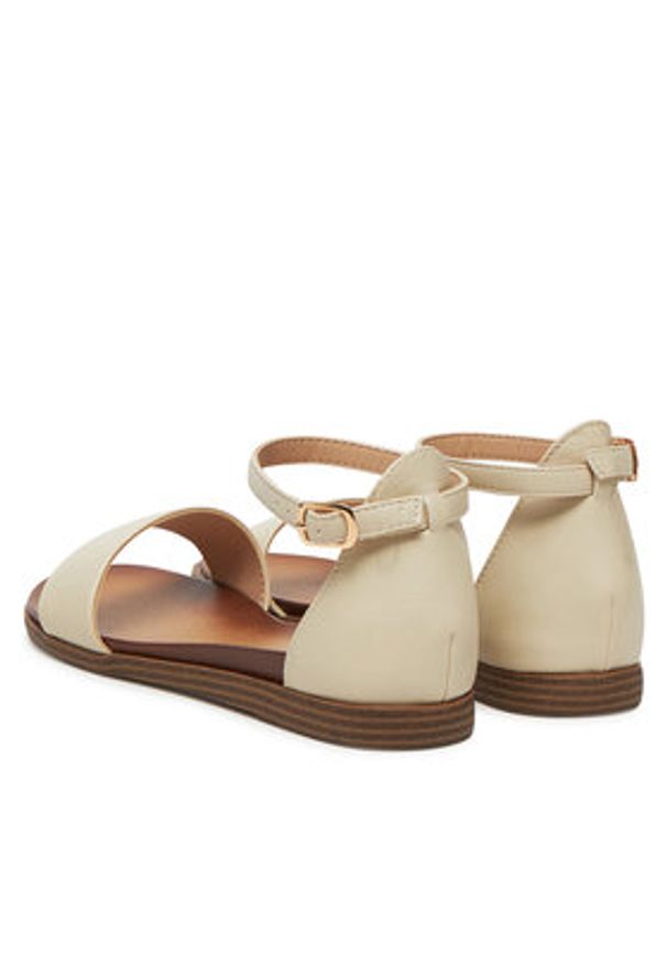 Clara Barson Sandały MAGNA WS5811-01 Beżowy. Kolor: beżowy. Materiał: materiał