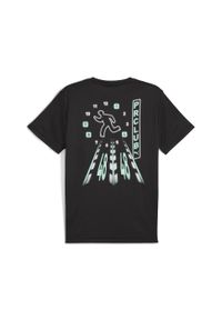 Puma - Męska koszulka RUN DIGITOKYO z grafiką PUMA Black. Kolor: czarny. Sport: bieganie