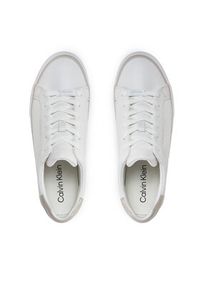 Calvin Klein Sneakersy Vulc Lace Up - Diamond Foxing HW0HW01865 Biały. Kolor: biały #2
