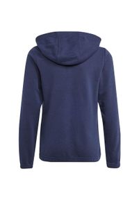Adidas - Bluza dla dzieci adidas Essentials 3-Stripes Full-Zip Hoodie. Kolor: niebieski, wielokolorowy, biały