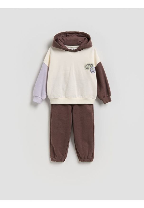 Reserved - Bawełniany komplet - złamana biel. Materiał: bawełna