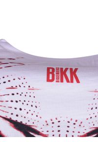Bikkembergs T-Shirt | C 7 51S FJ M B044 | Mężczyzna | Biały, Czerwony. Okazja: na co dzień. Kolor: biały, wielokolorowy, czerwony. Materiał: bawełna. Wzór: nadruk. Styl: casual #2