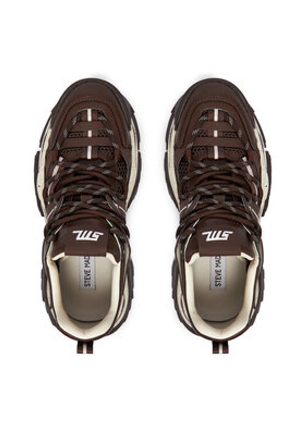 Steve Madden Sneakersy Kingdom 2 SM11004870 Brązowy. Kolor: brązowy. Materiał: zamsz, skóra