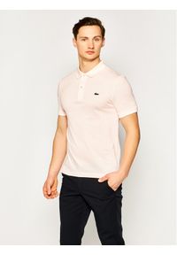 Lacoste Polo PH4012 Różowy Slim Fit. Typ kołnierza: polo. Kolor: różowy. Materiał: bawełna