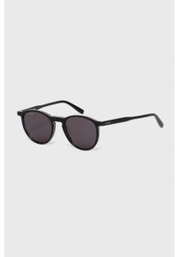 Lacoste - Okulary przeciwsłoneczne. Kształt: okrągłe. Kolor: czarny #1
