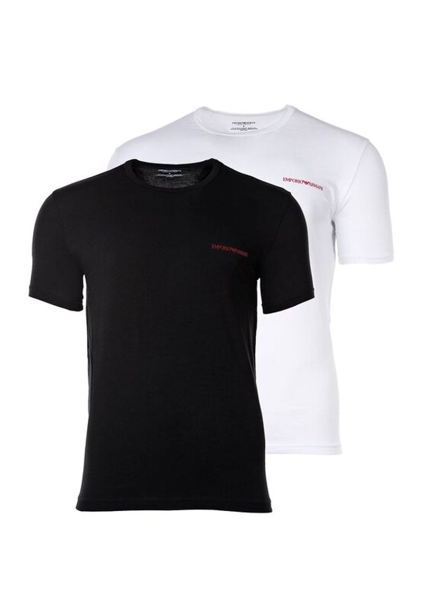 Emporio Armani Underwear Komplet 2 t-shirtów EM000391 AF10800 MC079 Kolorowy Regular Fit. Materiał: bawełna. Wzór: kolorowy