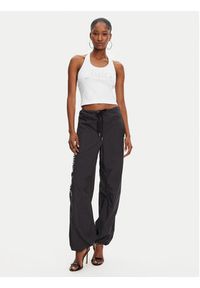 Juicy Couture Top Tied JCWCT125306 Biały Slim Fit. Kolor: biały. Materiał: bawełna #5