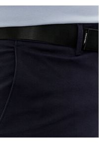 Calvin Klein Chinosy Modern K10K110979 Granatowy Slim Fit. Kolor: niebieski. Materiał: bawełna