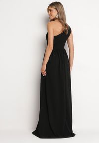 Born2be - Czarna Rozkloszowana Sukienka Maxi na Jedno Ramię Beliotta. Okazja: na co dzień. Kolekcja: dla wysokich. Kolor: czarny. Typ sukienki: asymetryczne. Styl: casual. Długość: maxi #6