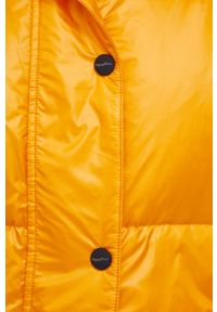 Refrigiwear - RefrigiWear Kurtka puchowa damska kolor żółty przejściowa oversize. Kolor: żółty. Materiał: puch. Wzór: gładki