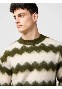 Wrangler - MESKI SWETER WRANGLER STRIPED SWEATER IVY GREEN 112371558 #7