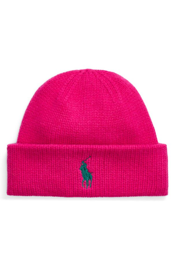 Polo Ralph Lauren Czapka 455931421003 Różowy. Kolor: różowy. Materiał: wełna