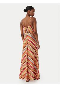 Vero Moda Sukienka letnia Ellie 10345251 Pomarańczowy Regular Fit. Kolor: pomarańczowy. Materiał: wiskoza. Sezon: lato #3