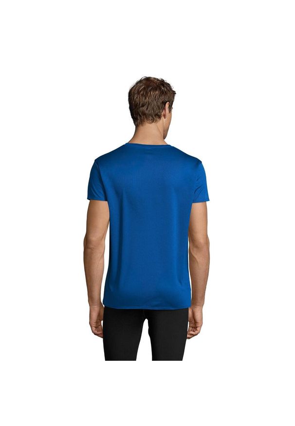 SOL'S - Koszulka Sprinterska Unisex Dla Dorosłych. Kolor: niebieski. Sport: turystyka piesza