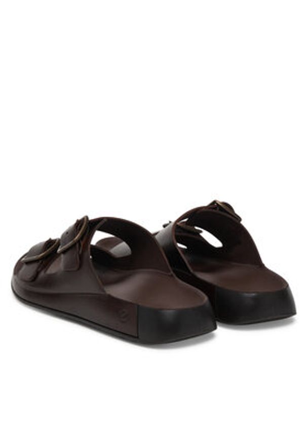 ecco - ECCO Klapki Cozmo 55280401667 Brązowy. Kolor: brązowy. Materiał: skóra