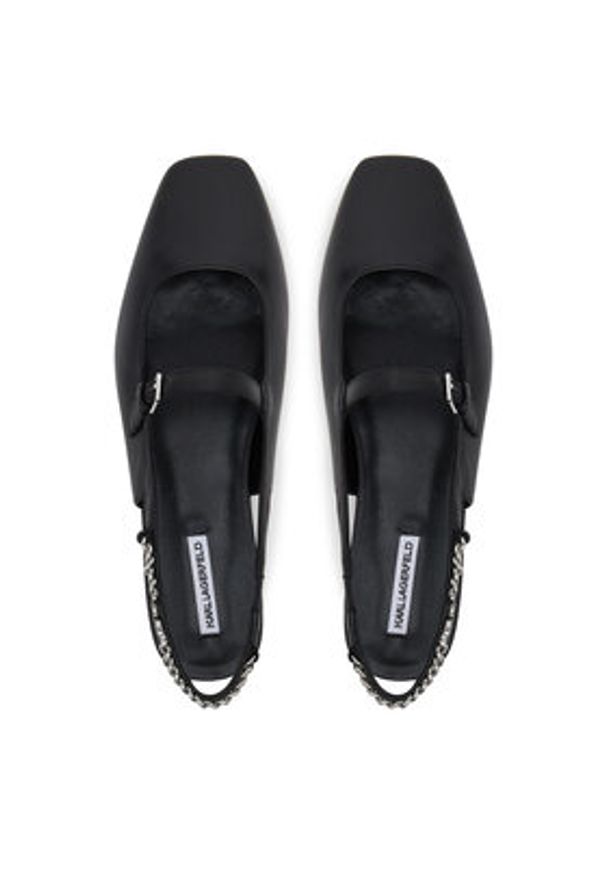 Karl Lagerfeld - KARL LAGERFELD Sandały KL40181 Czarny. Kolor: czarny. Materiał: skóra