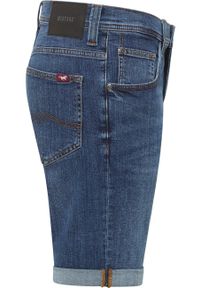 Mustang - MĘSKIE SZORTY MUSTANG Chicago Shorts Z Denim Blue 1015691 5000 883. Materiał: denim