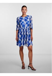 YAS Sukienka codzienna 26029716 Niebieski Regular Fit. Okazja: na co dzień. Kolor: niebieski. Materiał: syntetyk. Typ sukienki: proste. Styl: casual #7