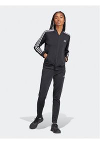 Adidas - adidas Dres Essentials 3-Stripes IJ8781 Czarny Slim Fit. Kolor: czarny. Materiał: syntetyk #1