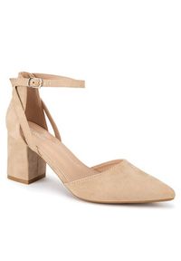 DeeZee Czółenka WSS20968-02 Beżowy. Kolor: beżowy. Materiał: skóra #6