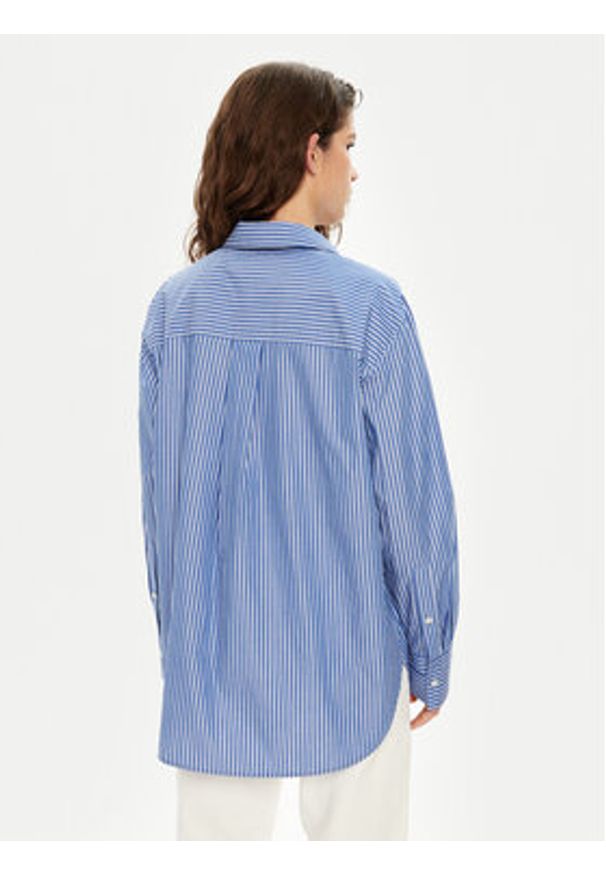 TOMMY HILFIGER - Tommy Hilfiger Koszula WW0WW45612 Niebieski Relaxed Fit. Kolor: niebieski. Materiał: bawełna