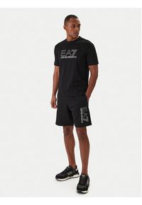 EA7 Emporio Armani T-Shirt 7M001307 AF10375 Czarny Regular Fit. Kolor: czarny. Materiał: bawełna #5