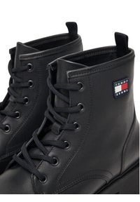 Tommy Jeans Trapery Tjw Lace Up Leather Boot EN0EN02824 Czarny. Kolor: czarny. Materiał: skóra #4