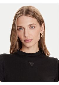 Guess T-Shirt W5BP07 KCGM2 Czarny Slim Fit. Kolor: czarny. Materiał: syntetyk #2