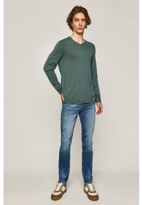 medicine - Medicine - Sweter Basic. Okazja: na co dzień. Kolor: zielony. Długość rękawa: długi rękaw. Długość: długie. Styl: casual #4