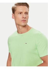 Tommy Jeans T-Shirt Jaspe DM0DM09586 Zielony Slim Fit. Kolor: zielony. Materiał: bawełna #4