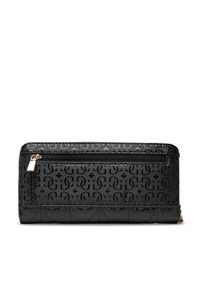 Guess Duży Portfel Damski Aldina Slg SWGG96 63146 Czarny. Kolor: czarny. Materiał: skóra