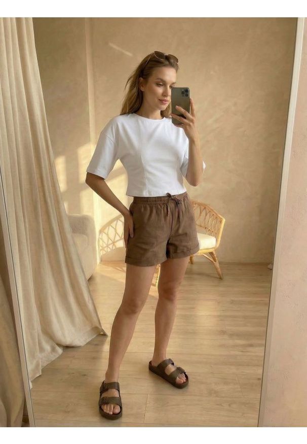 Sinsay - Bawełniana koszulka basic - biały. Kolor: biały. Materiał: bawełna