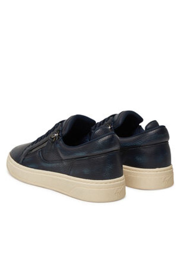 Giuseppe Zanotti - GIUSEPPE ZANOTTI Sneakersy Galactus RM50022 Granatowy. Kolor: niebieski. Materiał: skóra