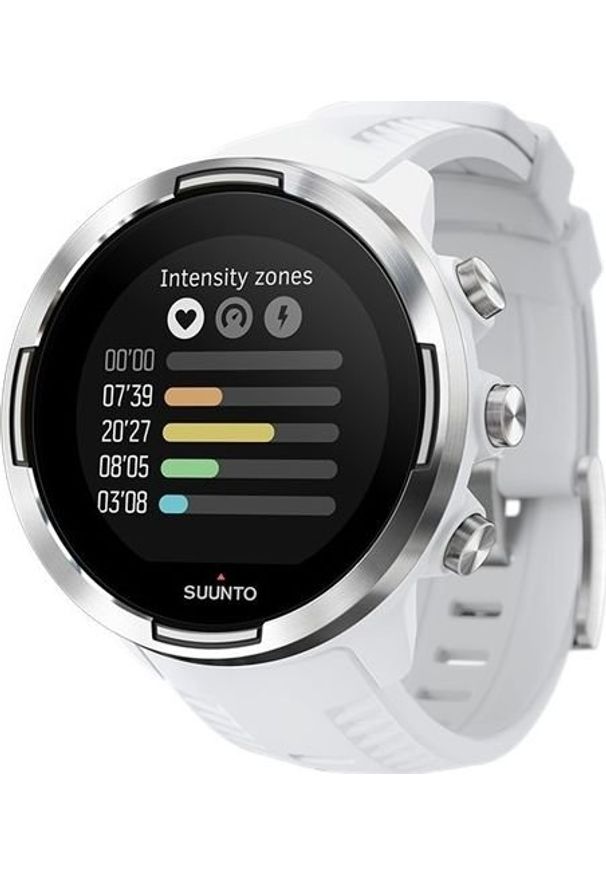 SUUNTO - Zegarek sportowy Suunto 9 G1 Baro Biały (SS050021000). Kolor: biały. Styl: sportowy