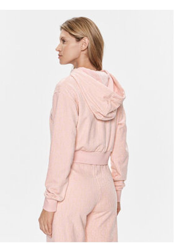 Guess Bluza Gj Logo V4RQ14 KC2W0 Różowy Regular Fit. Kolor: różowy. Materiał: bawełna