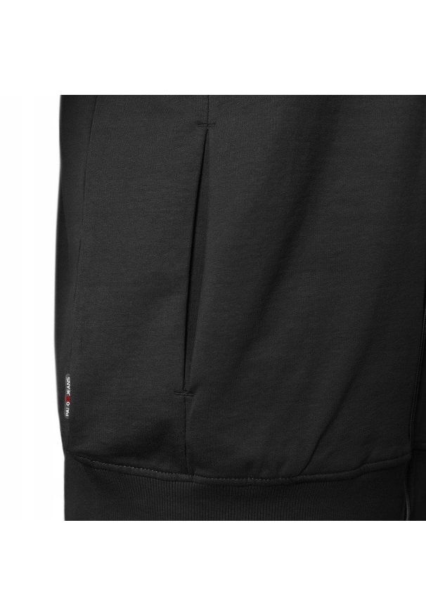 Wygodna Bluza Bawełniana - Pako Jeans - Czarna z Kapturem. Typ kołnierza: kaptur. Kolor: czarny. Materiał: bawełna. Styl: klasyczny