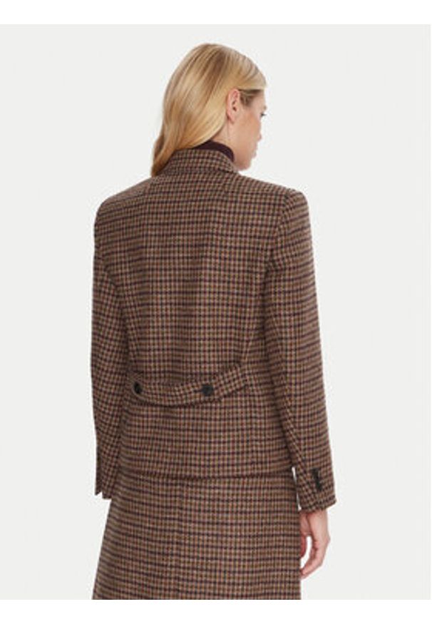 Weekend Max Mara Marynarka Gerusia 2525046032 Brązowy Regular Fit. Kolor: brązowy. Materiał: wełna