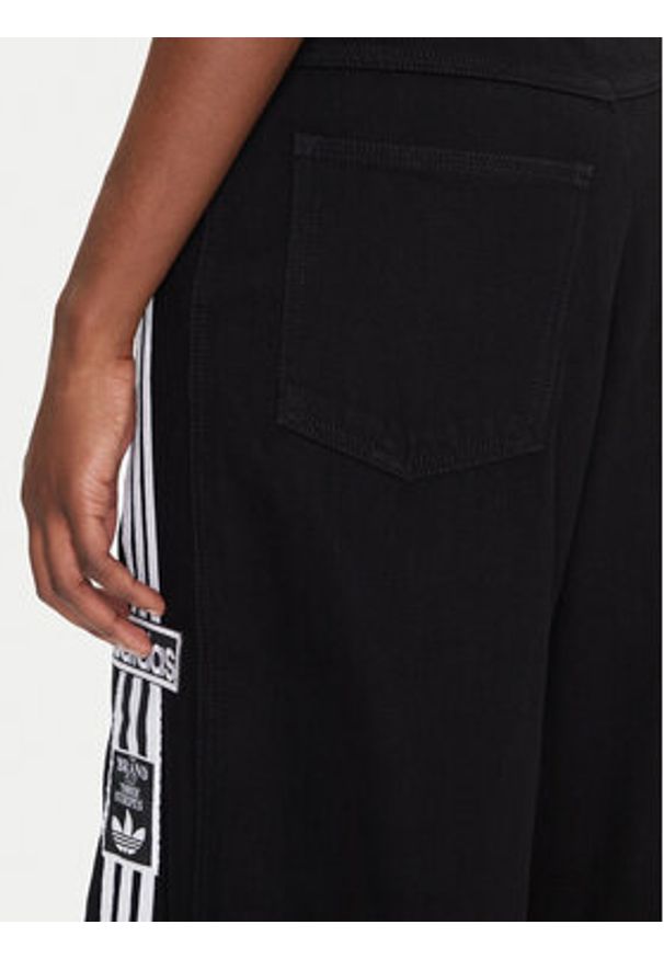 Adidas - adidas Jeansy Adibreak JD0082 Czarny Wide Leg. Kolor: czarny