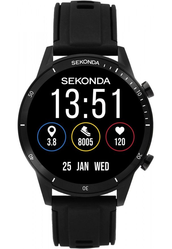 Smartwatch Sekonda Smartwatch męski Sekonda 30287 czarny pasek. Rodzaj zegarka: smartwatch. Kolor: czarny