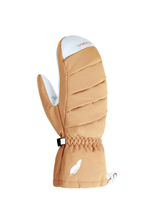 Viking - Rękawice narciarskie damskie VIKING Ogama puchowe jednopalczaste. Kolor: pomarańczowy. Materiał: puch. Sezon: zima. Sport: narciarstwo