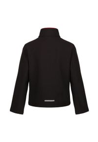 Regatta - Kurtka Softshellowa Dziecięca 2 Warstwy. Kolor: czerwony, wielokolorowy, czarny. Materiał: softshell. Styl: sportowy #2