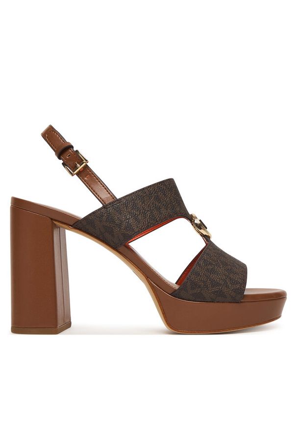 Sandały MICHAEL Michael Kors. Kolor: brązowy. Obcas: na platformie