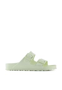 Birkenstock - BIRKENSTOCK Arizona Faded Lime Klapki męskie. Okazja: na co dzień, na plażę. Kolor: zielony. Wzór: paski. Sezon: lato. Styl: klasyczny, elegancki, casual, wizytowy, sportowy #1