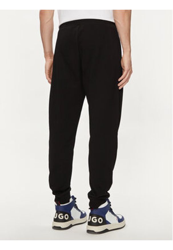 Hugo Spodnie dresowe Napin 50522372 Czarny Regular Fit. Kolor: czarny. Materiał: bawełna
