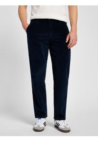 Lee - LEE MĘSKIE SPODNIE SZTRUKSOWE LEE CARPENTER RIVET NAVY 112359178. Materiał: sztruks #1
