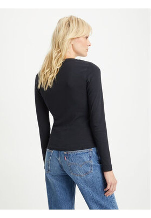 Levi's® T-Shirt Baby Tee A48910000 Czarny Slim Fit. Kolor: czarny. Materiał: bawełna