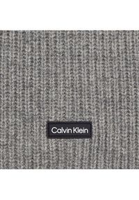 Calvin Klein Szalik Daddy Wool Knit Scarf K50K510995 Szary. Kolor: szary. Materiał: wełna #4