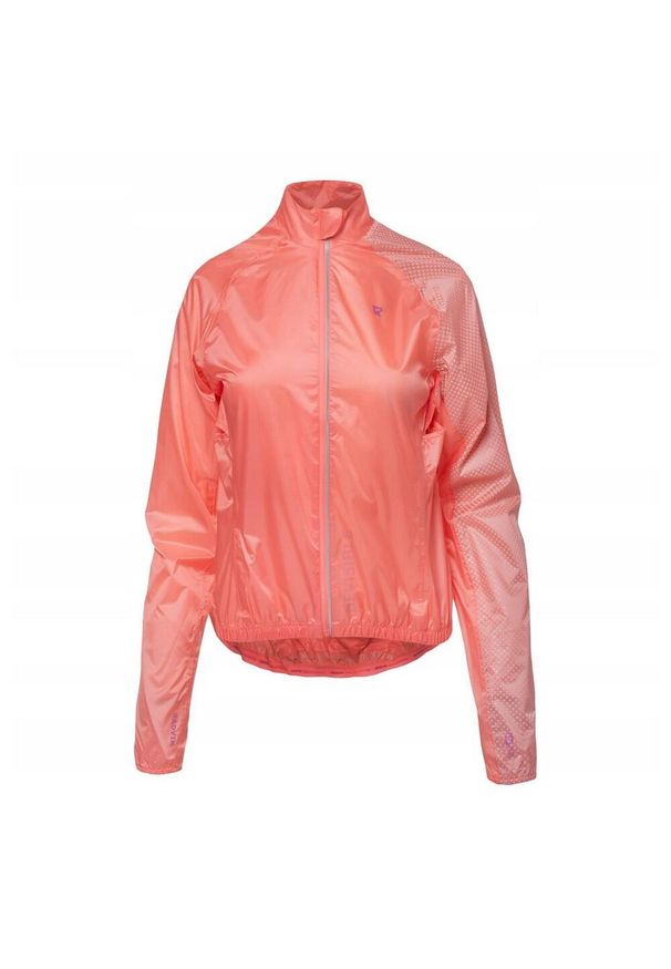 RADVIK - Wodoodporna Kurtka Kolarska Damska Papa. Kolor: pomarańczowy. Sport: kolarstwo