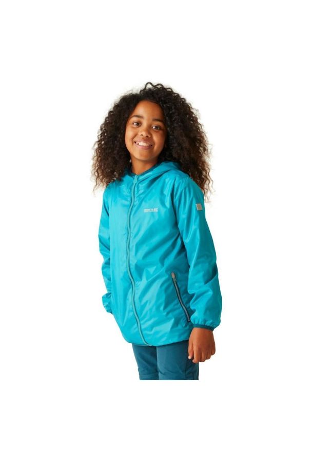 Regatta - Lever II dziecięca wodoodporna turystyczna wodoodporna kurtka. Kolor: niebieski