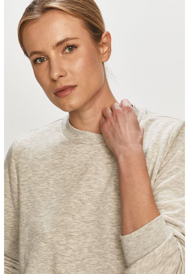 Noisy may - Noisy May - Bluza. Okazja: na co dzień. Kolor: szary. Długość rękawa: długi rękaw. Długość: długie. Styl: casual
